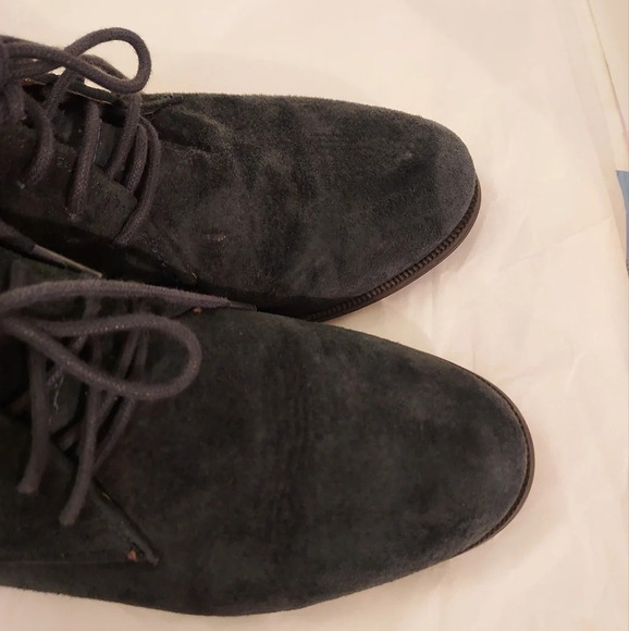 White Mountain "Seneca" Leather/Suede Navy Blue Bootie in Size 8.5 M - Picture 9 of 11